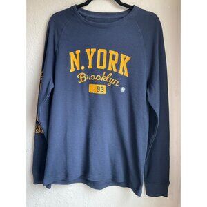 New n/Tags Roebuck & Co. Men's Sz Medium shirt NY Long sleeve Navy Waffle knit